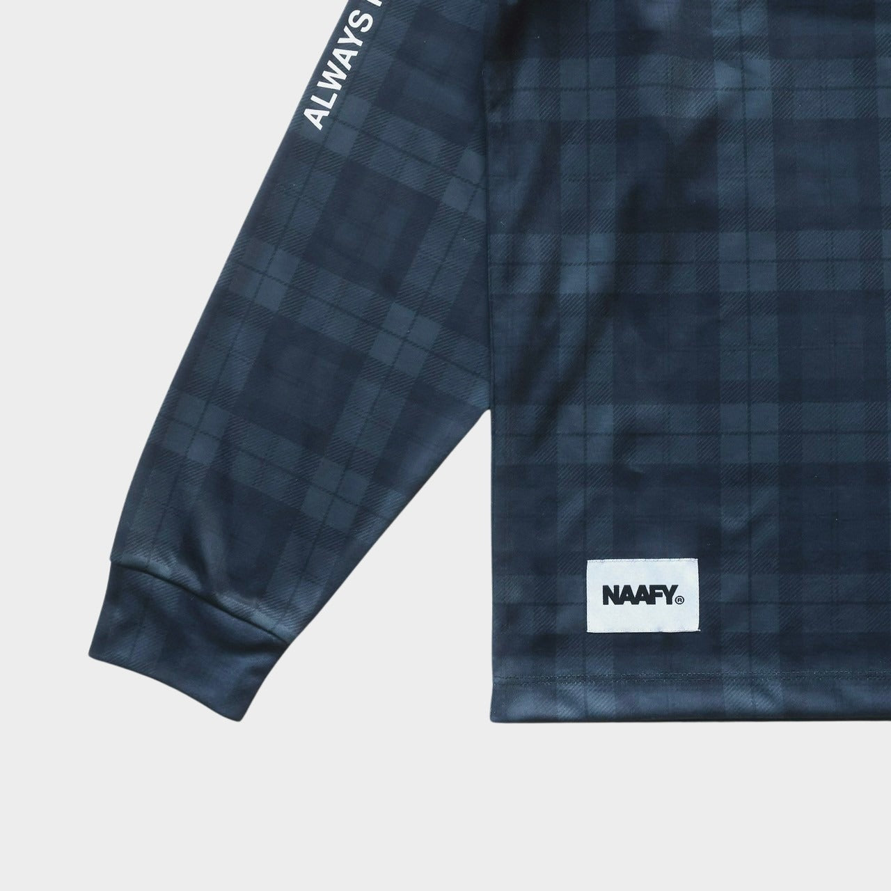 PLAID L/S MOCKNECK