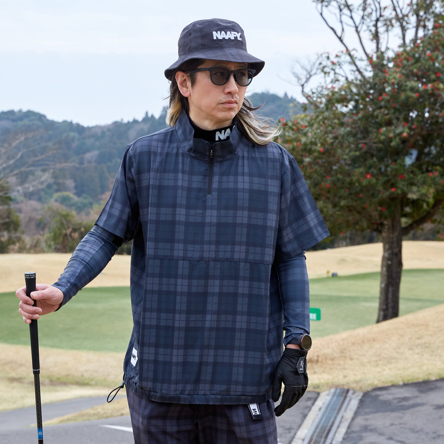 PLAID S/S PISTE HALF ZIP 2