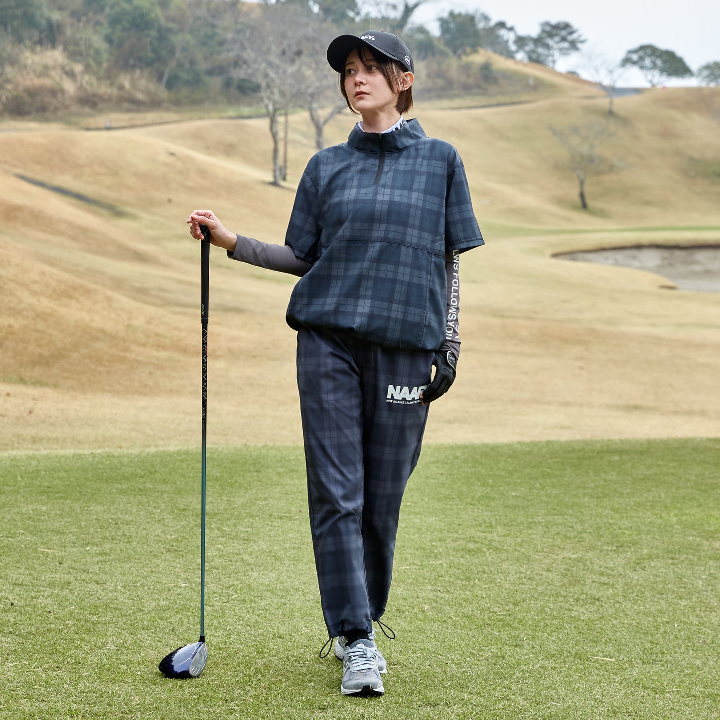 PLAID S/S PISTE HALF ZIP 2