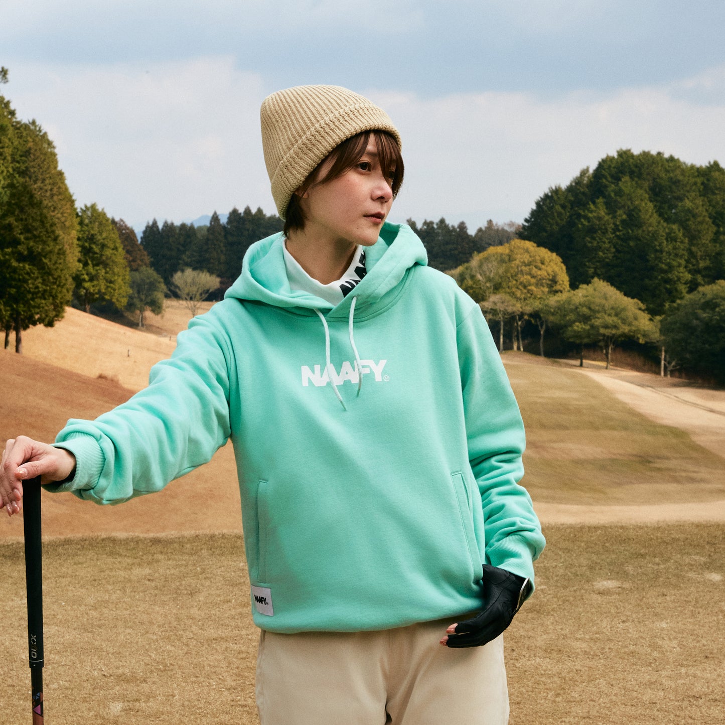 COTTON HOODIE - MINT
