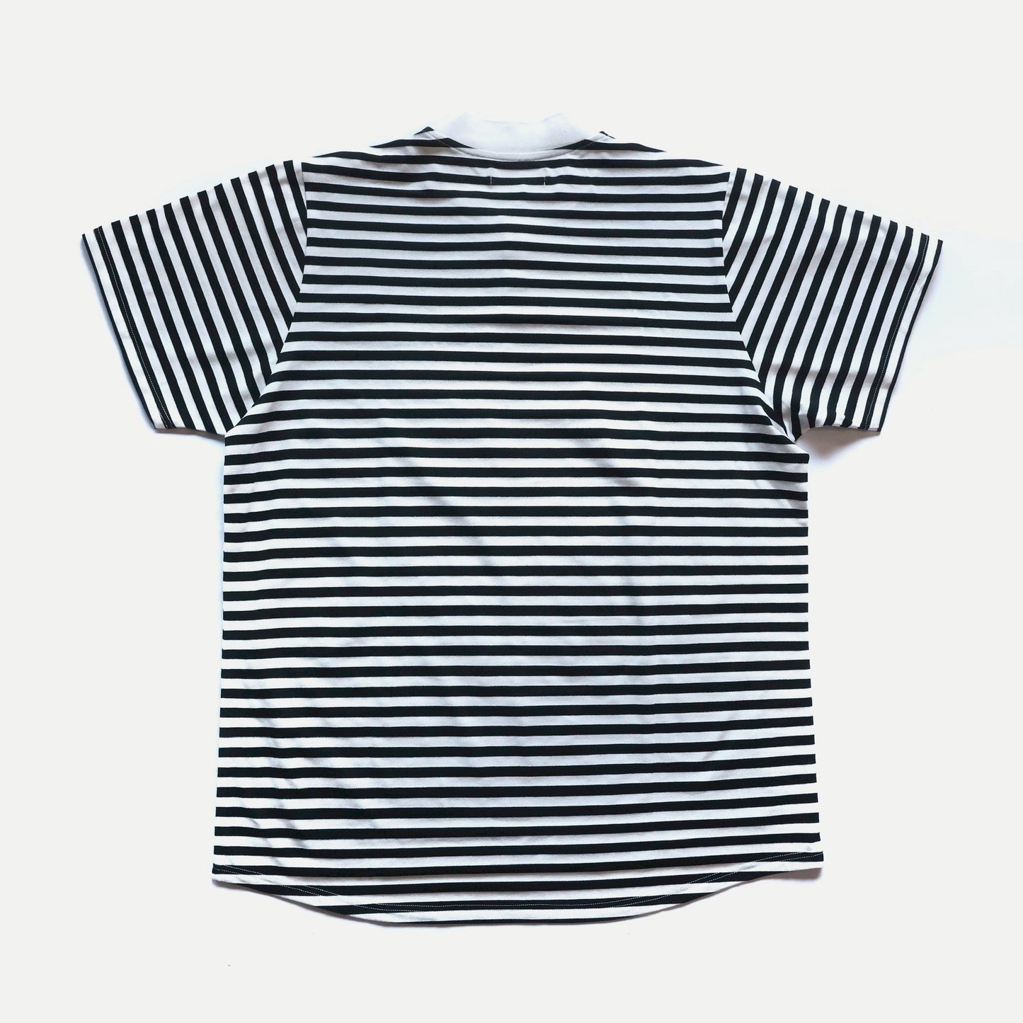 S/S STRIPED POLO COLLAR LESS