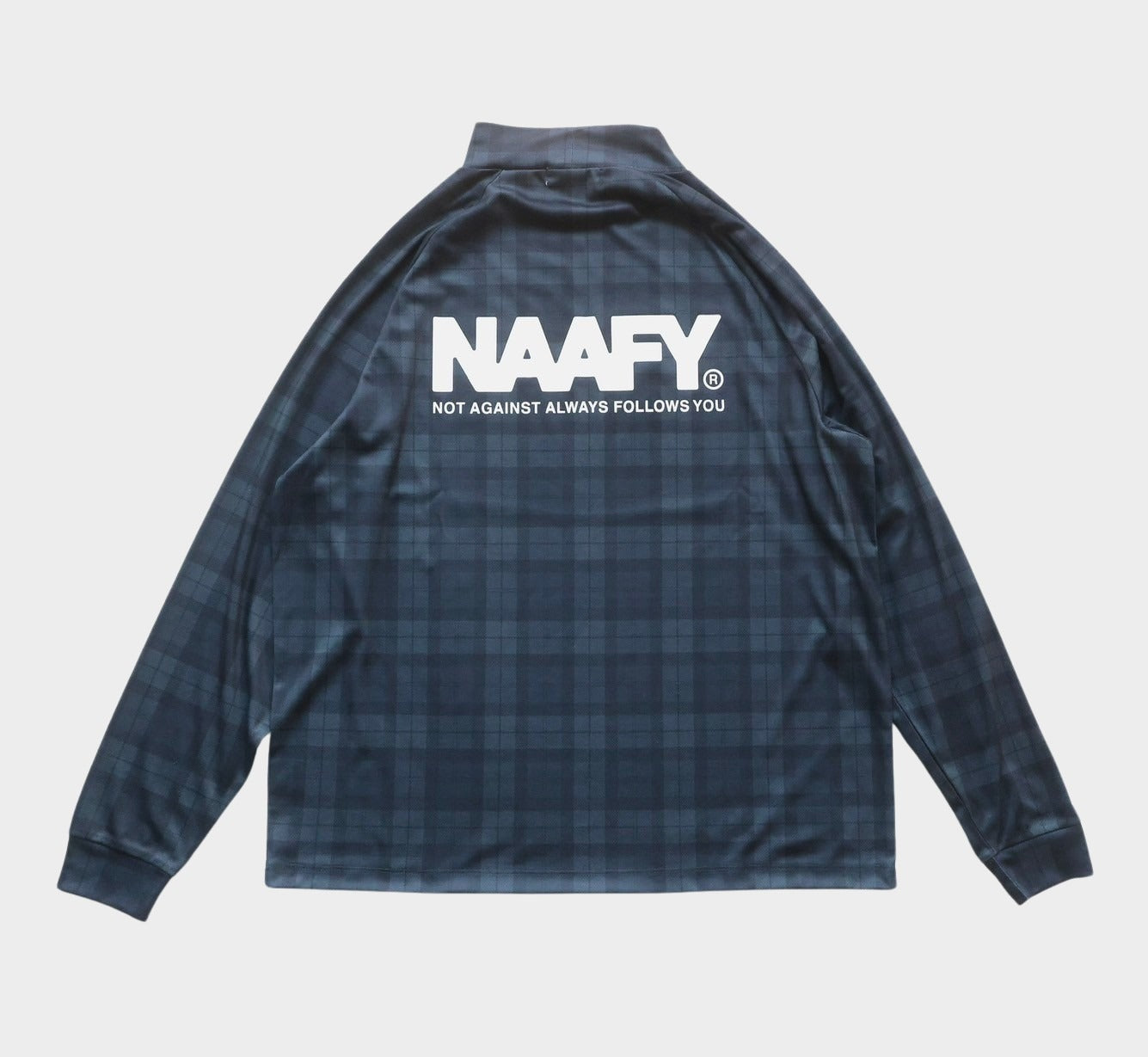 PLAID L/S MOCKNECK