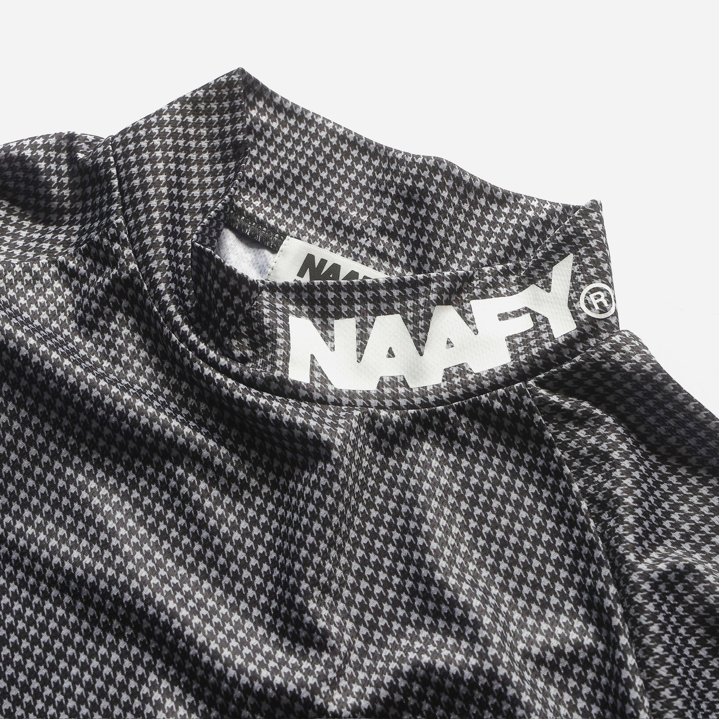 千鳥柄 L/S MOCKNECK