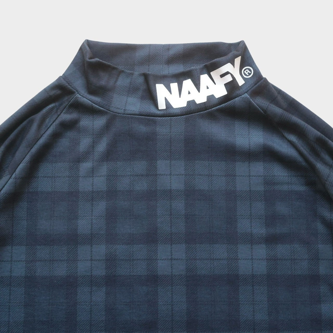 PLAID L/S MOCKNECK