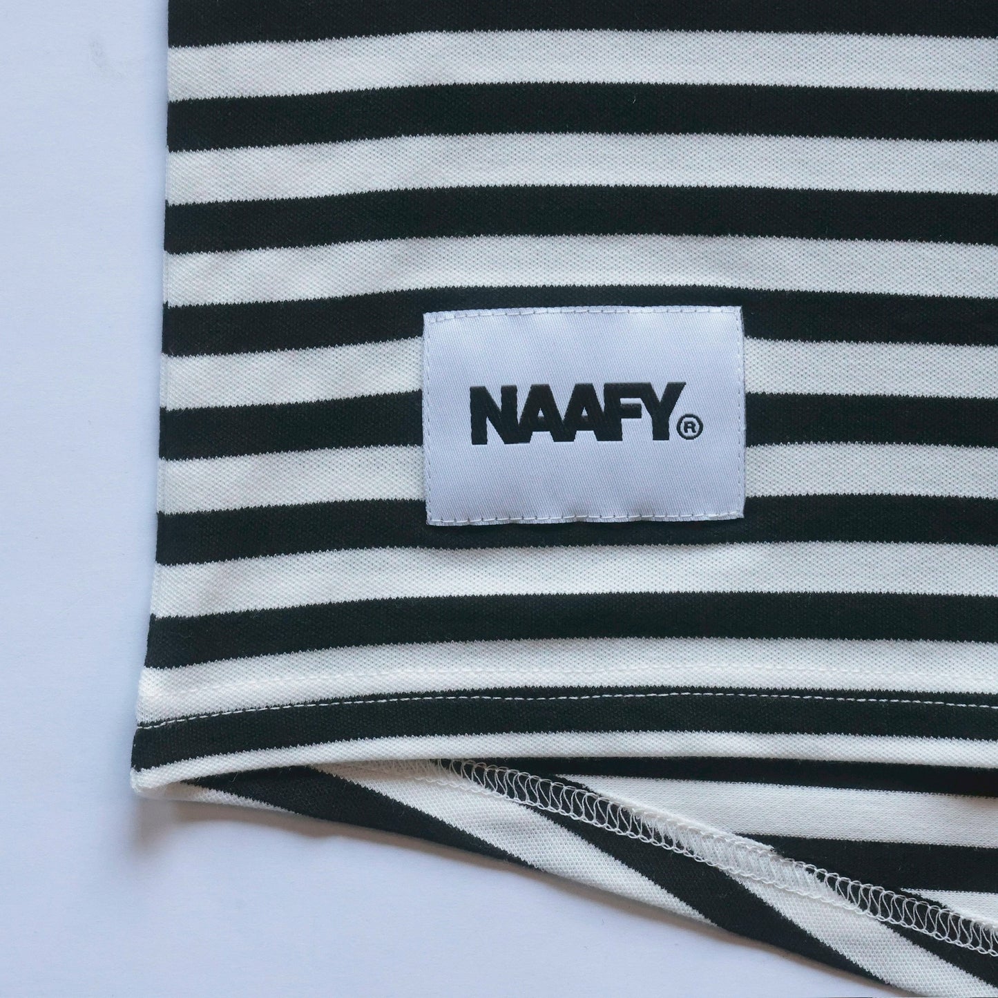 S/S STRIPED POLO COLLAR LESS