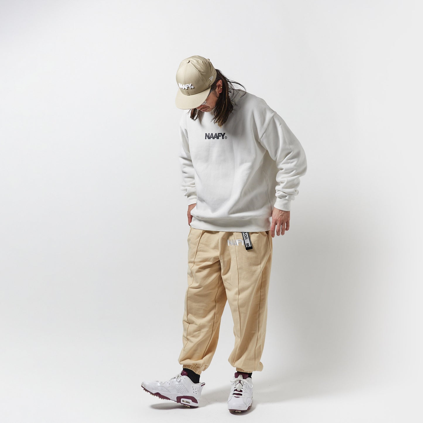 LOGO CREW SWEAT - WHITE