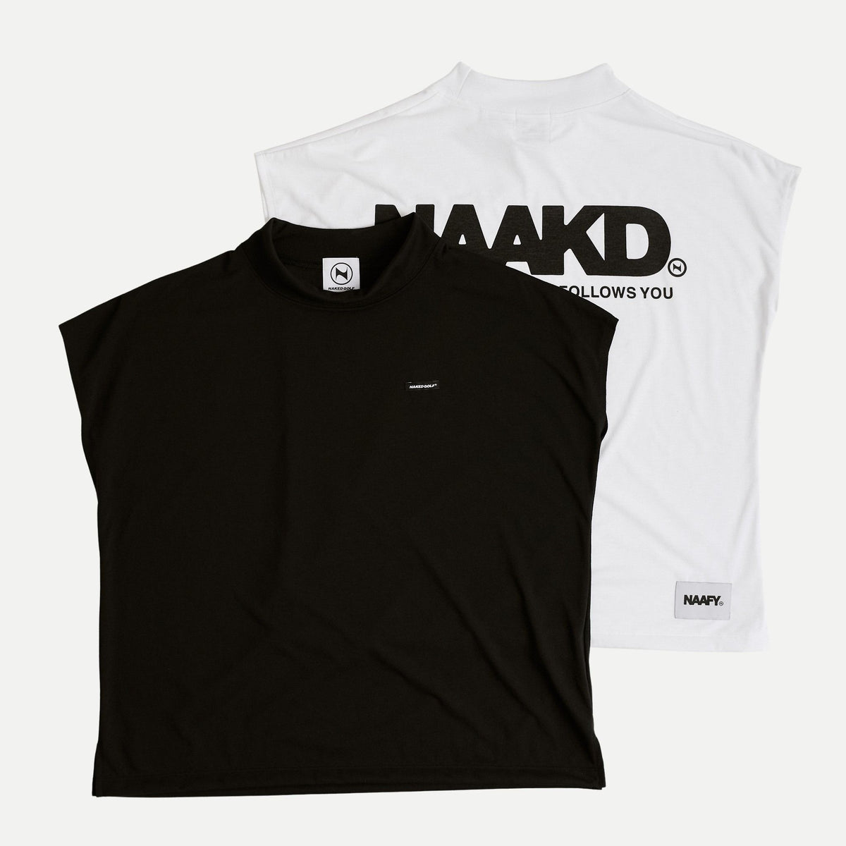 NAKED GOLF® / NAAFY® SLEEVELESS MOCKNECK