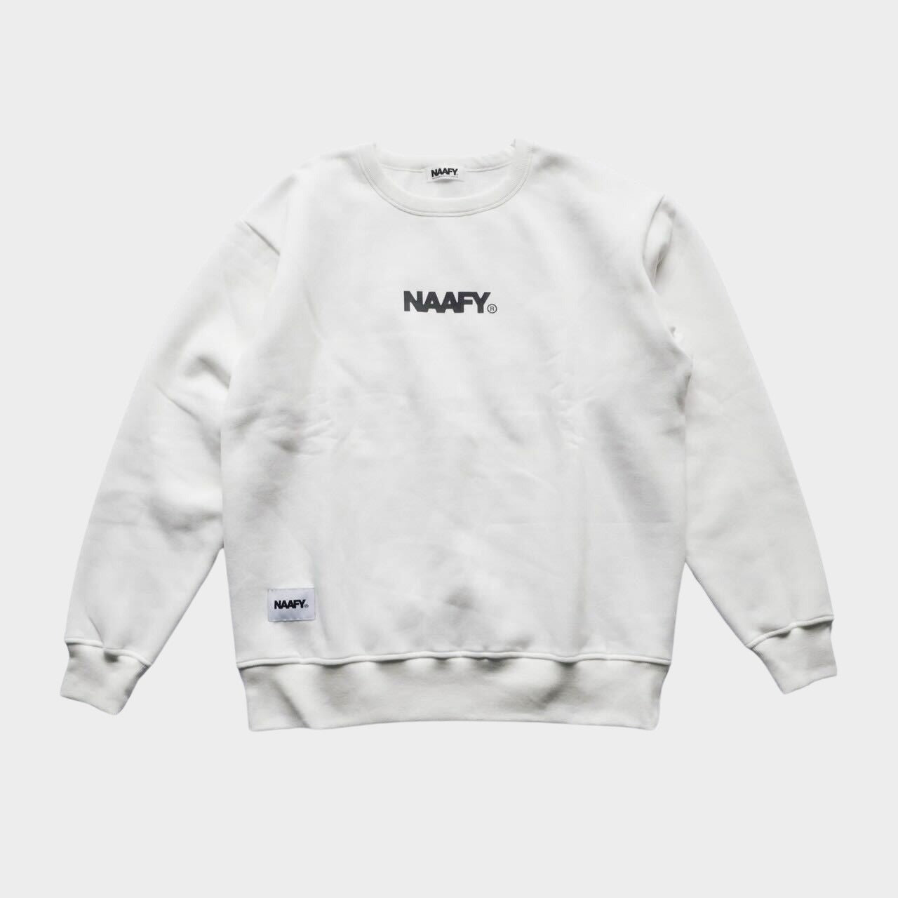 LOGO CREW SWEAT - WHITE