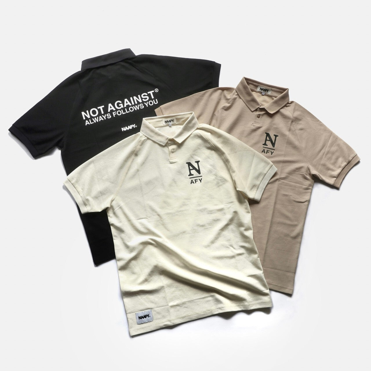 "NAFY" S/S POLO - WHITE