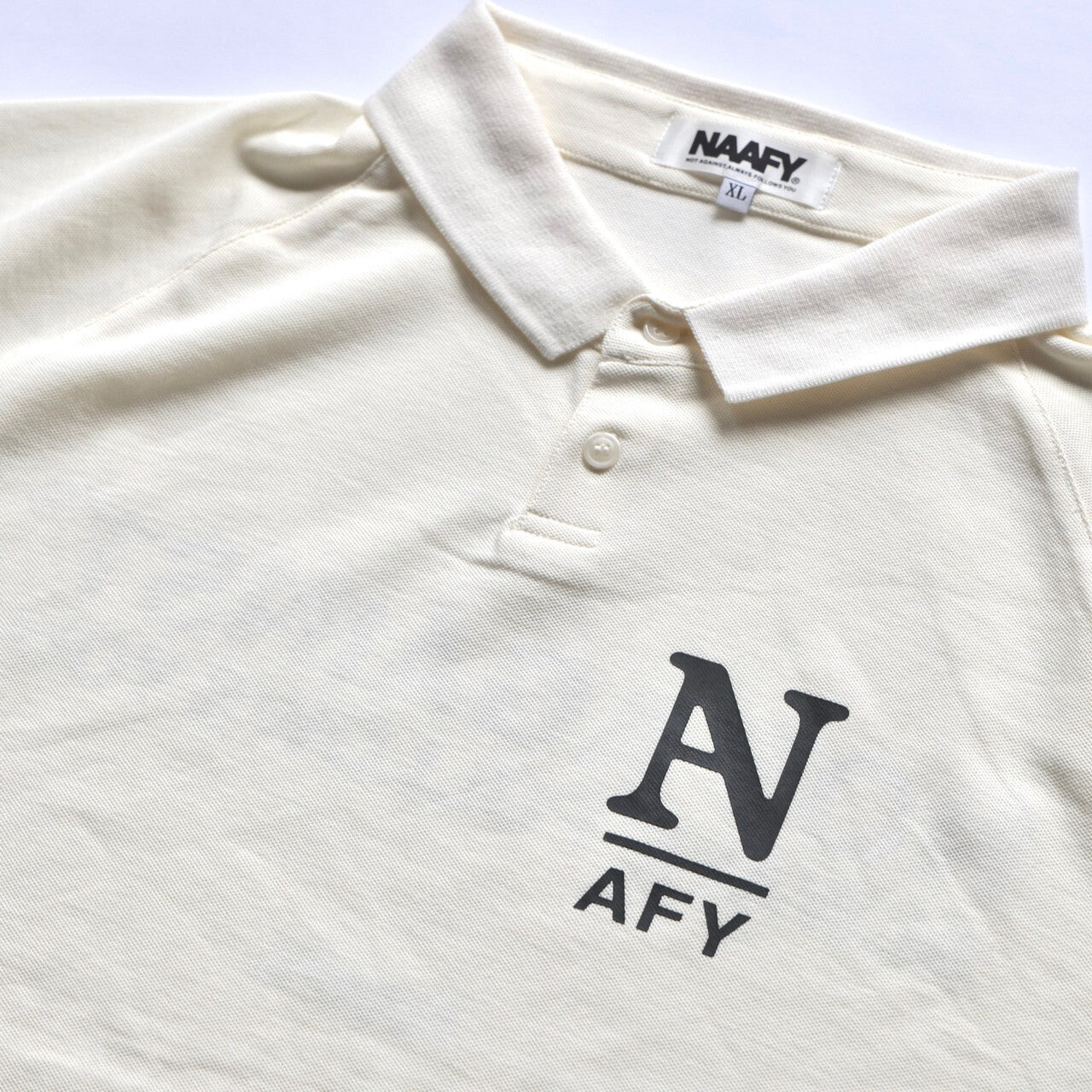 "NAFY" S/S POLO - WHITE